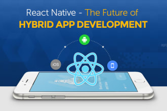 create flutter or react native hybrid app for you
