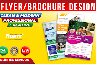 design business, corporate flyer, brochure or leaflet