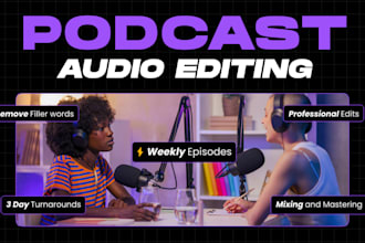 provide professional podcast editing