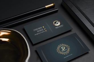 design modern luxury business card and stationary