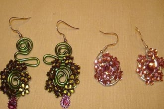 make you a unique wire jewelry ring earring necklace or something else and you can see it on facebook