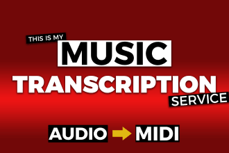 do music transcription, convert any song to midi