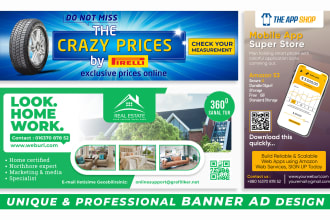 design creative google ads, banner ads, web banner