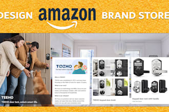 amazon brand story design and an ebc design