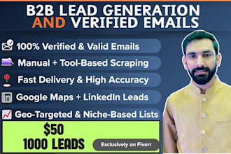 do b2b and linkedin lead generation with verified email list