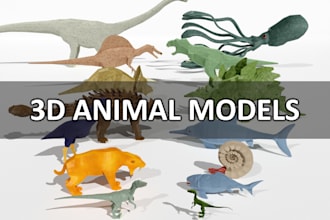 do 3d low poly models of any animal