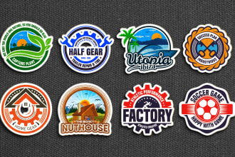 design custom patch emblem sticker round badge logo