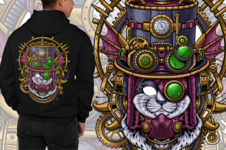 create unique tshirt illustration character and graphic art