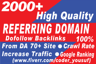 do referring domain backlink for website ranking on google