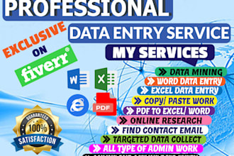 do urgent data entry copy paste projects within 24 hours