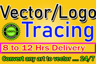 do vector tracing, convert images to vector, or adobe illustrator work quickly