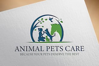 create professional modern animal and pet logo design