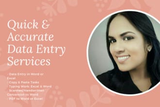 provide you with data entry services
