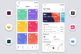 design stunning mobile app ui design with prototype