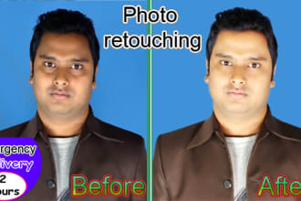 do any photoshop editing face retouching