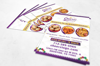 design restaurant food menu in 12 hour