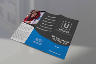 do bifold and trifold brochure design