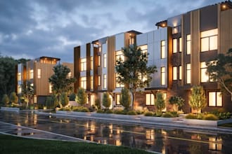 create exterior 3d models and rendering