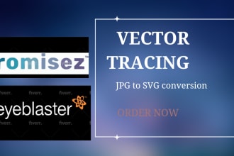 convert jpg to vectorize svg eps png PDF vector tracing