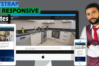 develop fully responsive front end websites using bootstrap