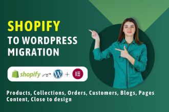 move,transfer or migrate shopify to wordpress website design