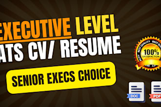 provide senior executive ats CV, resume, cover letter, and optimized linkedin