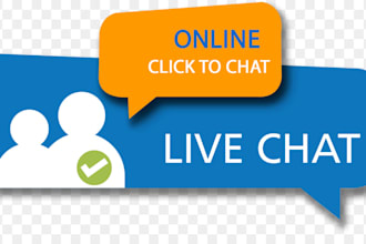 be your live chat support agent