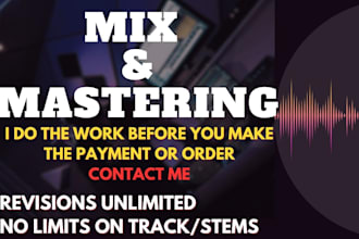 mix and master hiphop rap trap drill randb song, ep or album