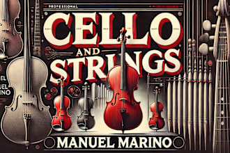 create cello parts and strings, violin, viola,  trailer, background soundtrack