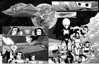 draw awsome comic page from your script
