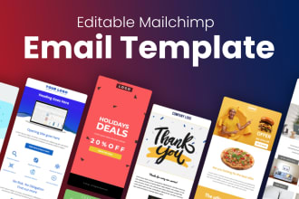 create editable mailchimp email template newsletter