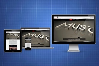 create HTML5, CSS3 responsive WebSite, for Mobile, PC and tab with contact form