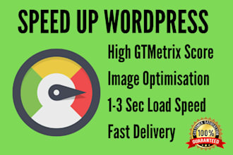 do wordpress speed optimization, improve load time in 24 hrs