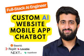 do ai website development, ai saas mvp chatbot with nextjs custom ai integration