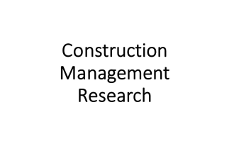 carry out construction management research