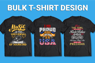 do trendy typography custom t shirt design