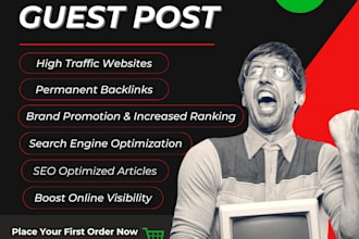 write and publish 20 articles on SEO guest post websites