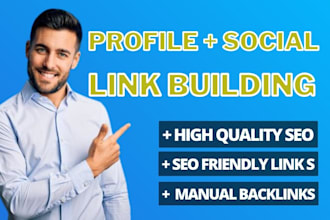 do profile and social backlinks manually seo link building