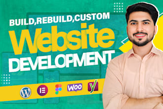 build rebuild custom website development wordpress website