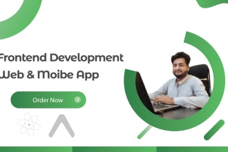 be your front end web developer