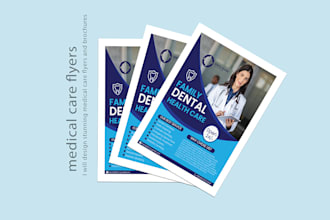 design stunning medical care flyers and brochures