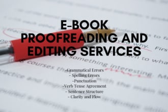 proofread and edit your ebook manuscript