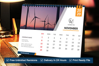 do wall or desk or online calendar design