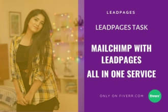integrate leadpages with mailchimp, campaign, leadpages task