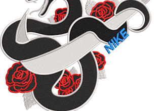 do embroidery digitizing logo into dst pes in 1 hr