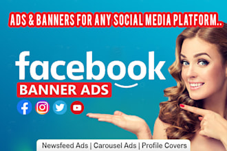 create custom and professional facebook ads banner and flyer