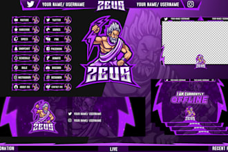 stream overlay pack for twitch mixer youtube streamers