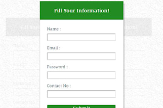 develop a custom ajax PHP form with multi step, file upload, and email