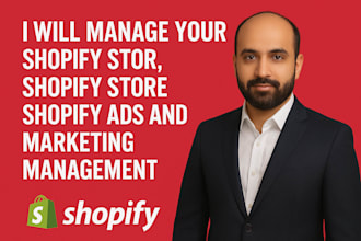 manage your shopify store, shopify store manager and shopify designer