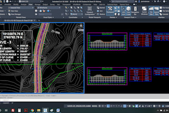 do civil 3d grading, road cutfill quantity, excavation work